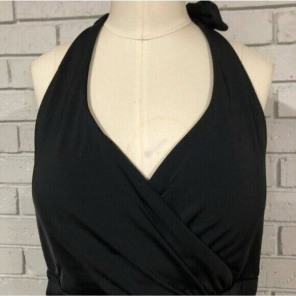 Boden Women’s Black Halter Ruched Swimsuit - Picture 9 of 15